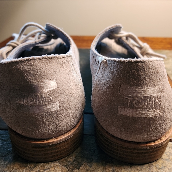 Tom's suede and wool Oxford  shoes - Picture 2 of 7